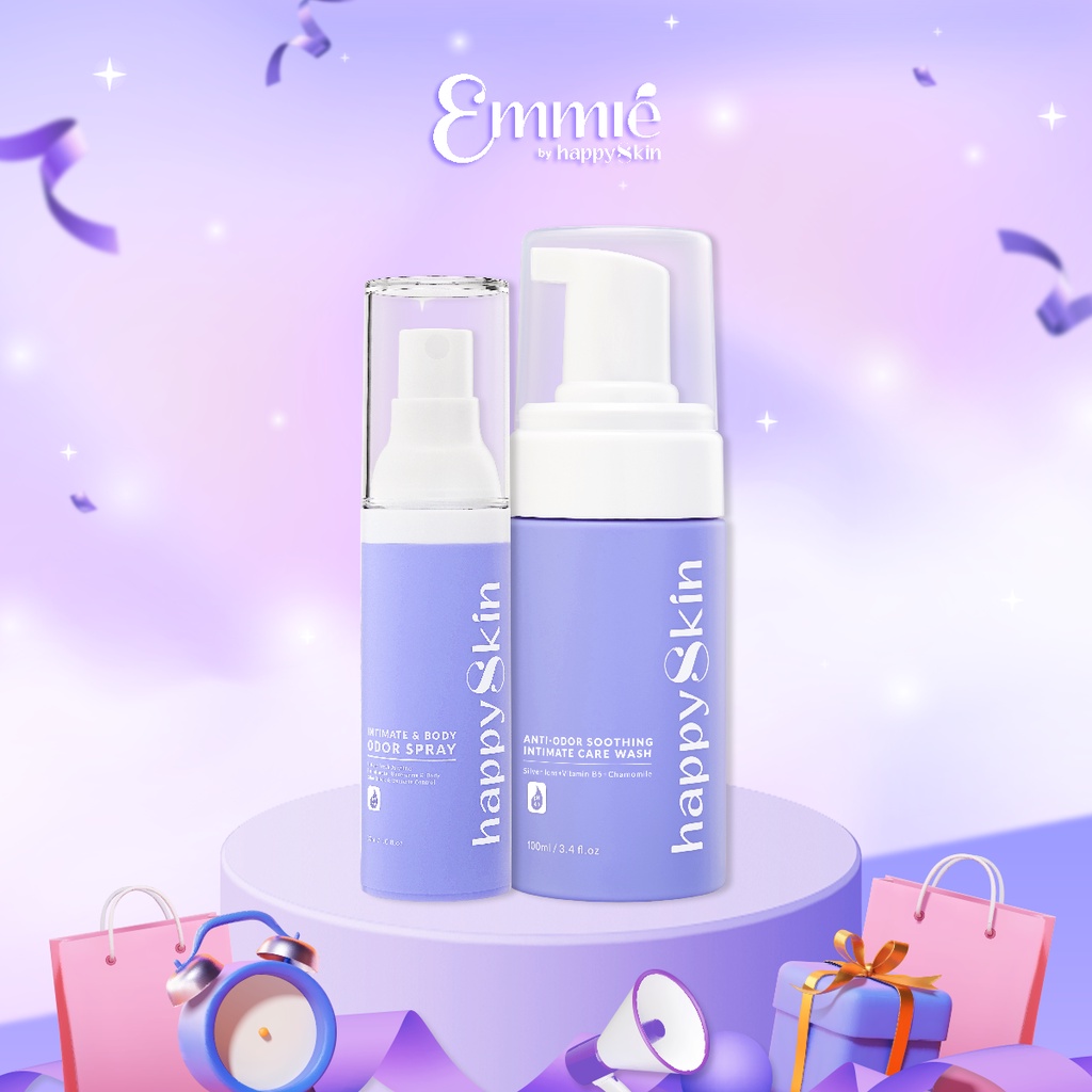 Combo Gìn Giữ Tình Yêu Emmié Intimate Care: Xịt Khử Mùi 30ml + Dung Dịch Vệ Sinh 100ml