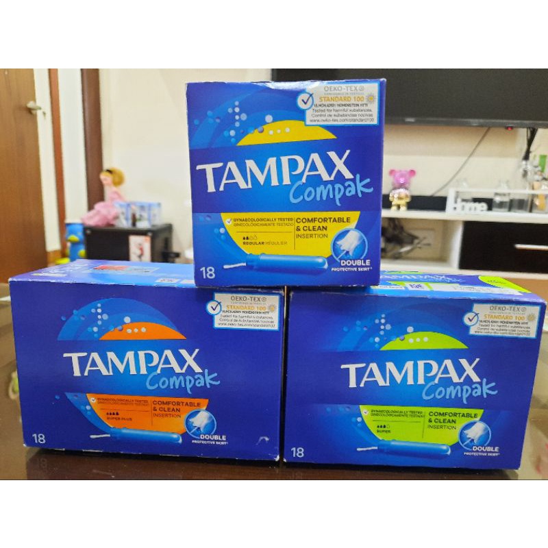 TAMPAX Compak hàng Anh  chính hãng 18 que tampons