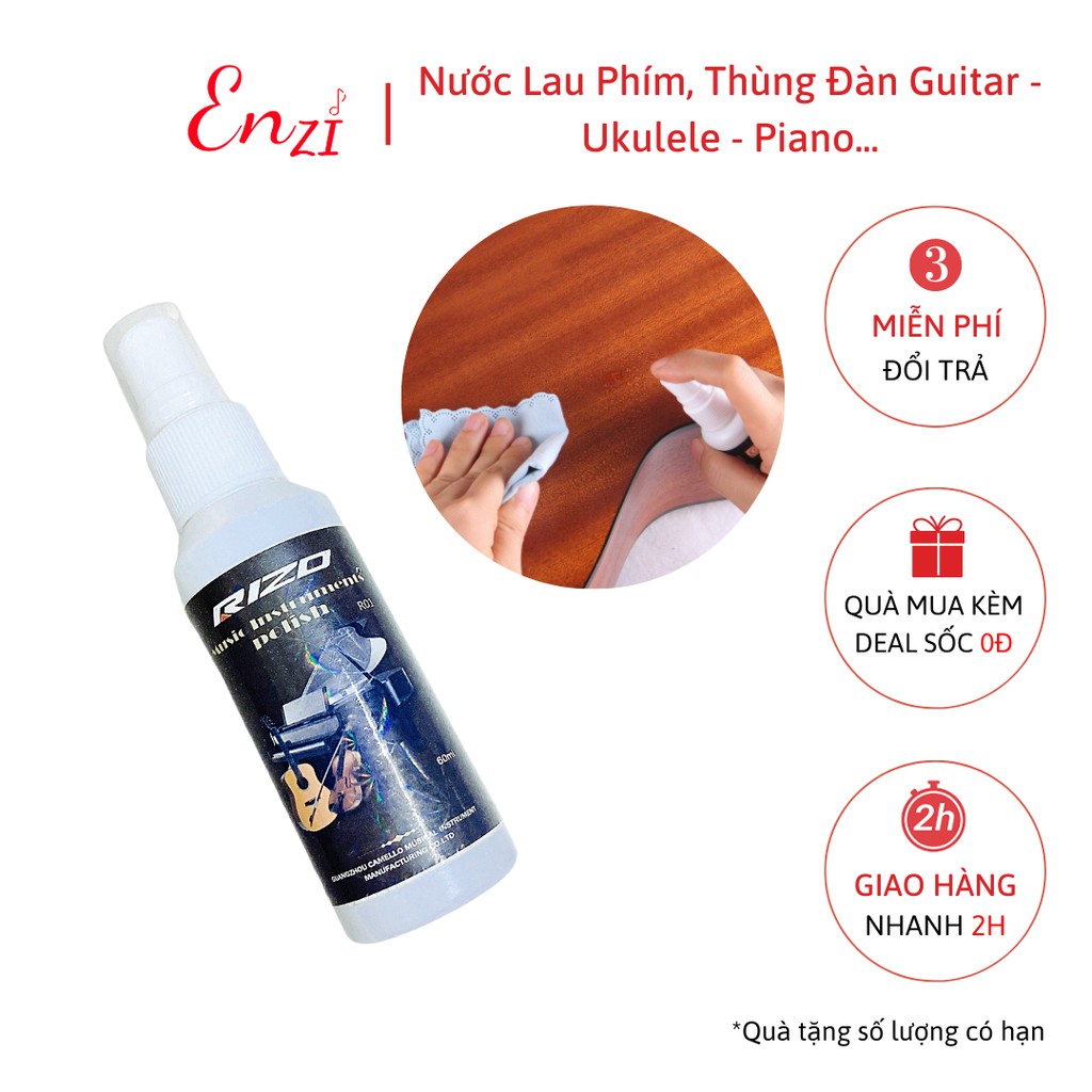 Dầu lau dây đàn mặt phím chống gỉ mượt dây cho guitar ukulele piano Rizo chuyên dụng string oil chống gỉ dây đàn Enzi