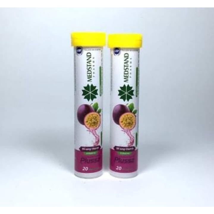 Medstand Viên C sủi vị chanh leo bổ sung vitamin C, Giúp tăng cường sức đề kháng ,Tuýp 20 viên