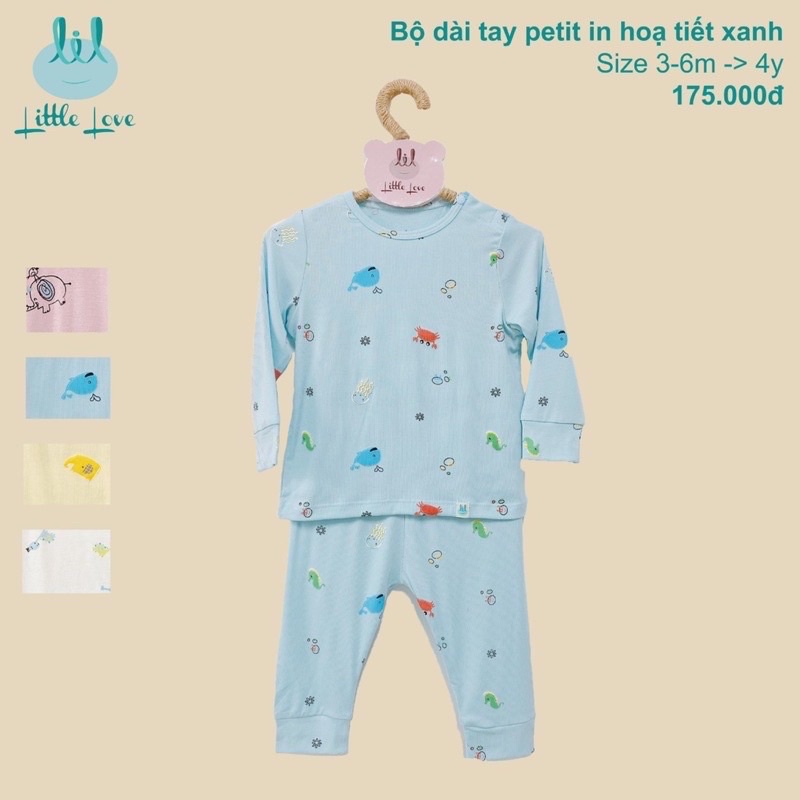 Little love - bộ dài tay sale cho bé trai bé gái hãng little love