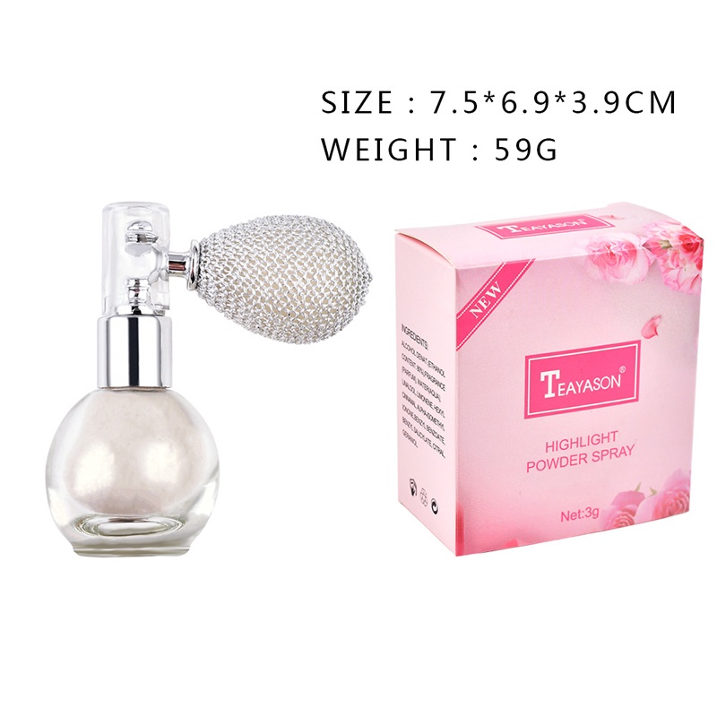 Phấn Xịt Nhũ Lấp Lánh Trang Điểm Cơ Thể