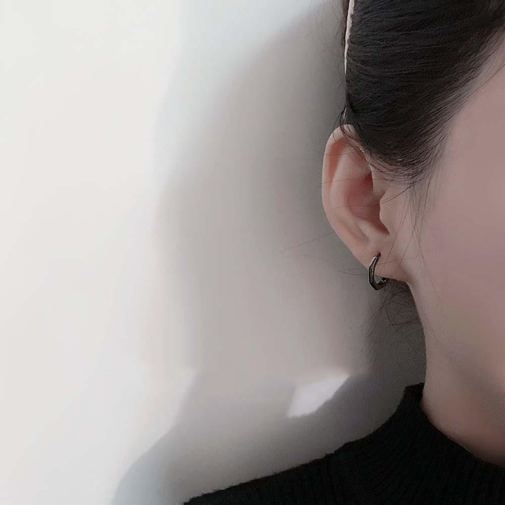 JARRED Khuyên Tai Bát Giác Bằng Đồng Bóng Phong Cách Mới Cá Tính Dành Cho Bạn Nữ