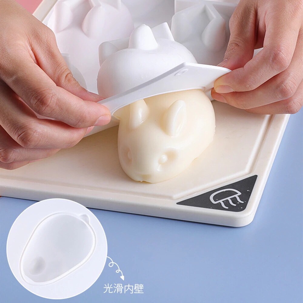 [HOT] Khuôn silicon phô mai làm đậu hủ non, pudding, rau câu 3D cho bé ăn dặm
