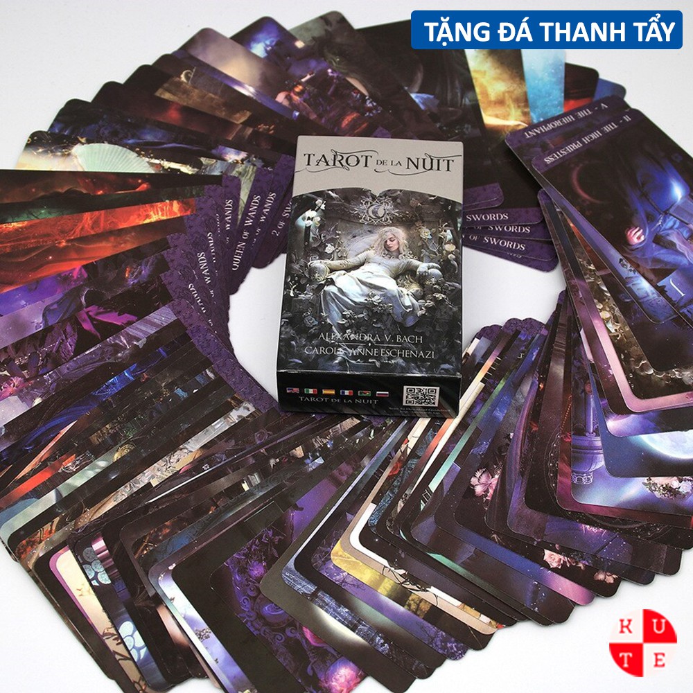 Bài Tarot De La Nuit 78 Lá Bài Tặng File Tiếng Anh Và Đá Thanh Tẩy