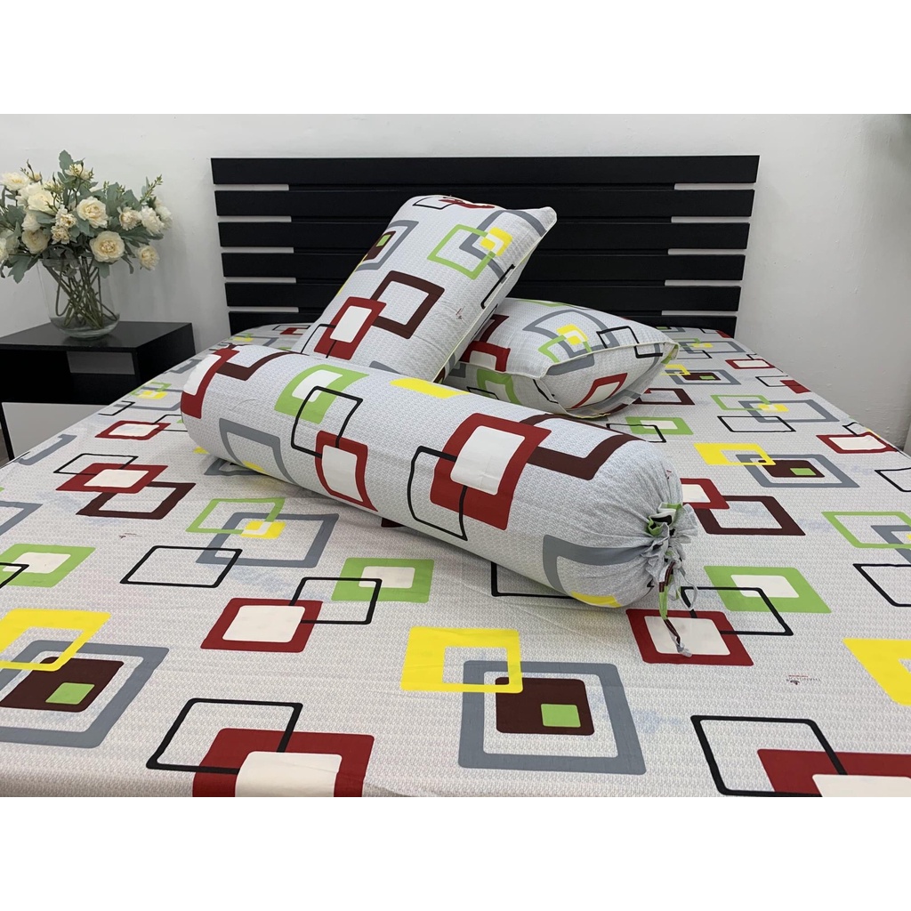 ( 5 món )bộ drap + mền Thắng lợi cotton cao cấp in logo | BigBuy360 - bigbuy360.vn