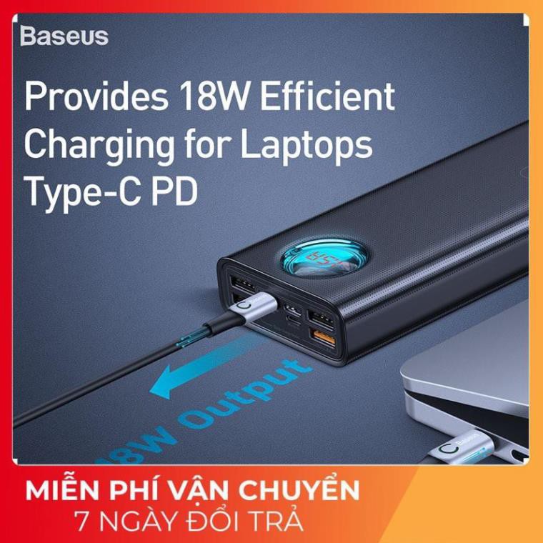 Pin sạc dự phòng 30.000 mAh hiệu Baseus Amblight (Sạc nhanh PD 3.0/QC 3.0, 5 Output, LED display, 33W) - Hàng chính hãng