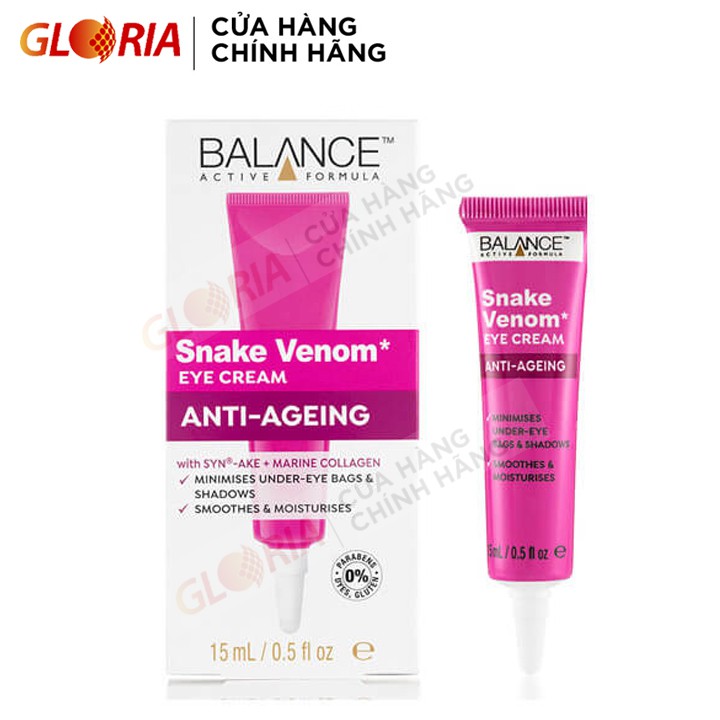 Kem mắt nọc rắn chống lão hóa Balance Active Formula Snake Venom 15ml