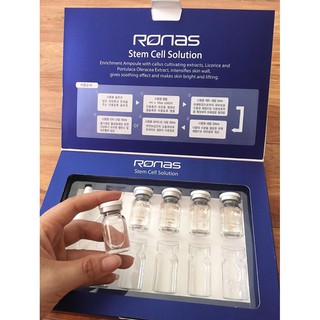 ( HÀNG CHUẨN) TẾ BÀO GỐC RONAS CHUYÊN PHỤC HỒI DA ( hộp 10 lọ)