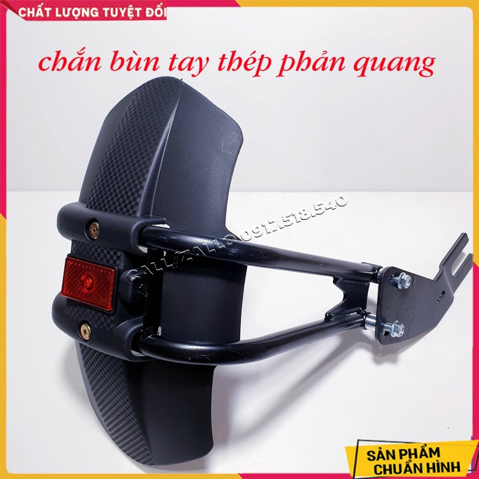 CHẮN BÙN TAY THÉP V2 PHẢN QUANG GẮN EXCITER, WINNER, PKL, PNL Ảnh thật Sp