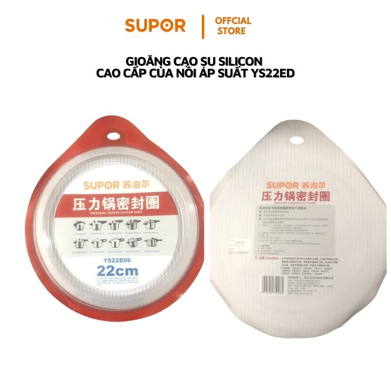 Gioăng nồi áp suất Supor size 22cm cao su silicon chính hãng