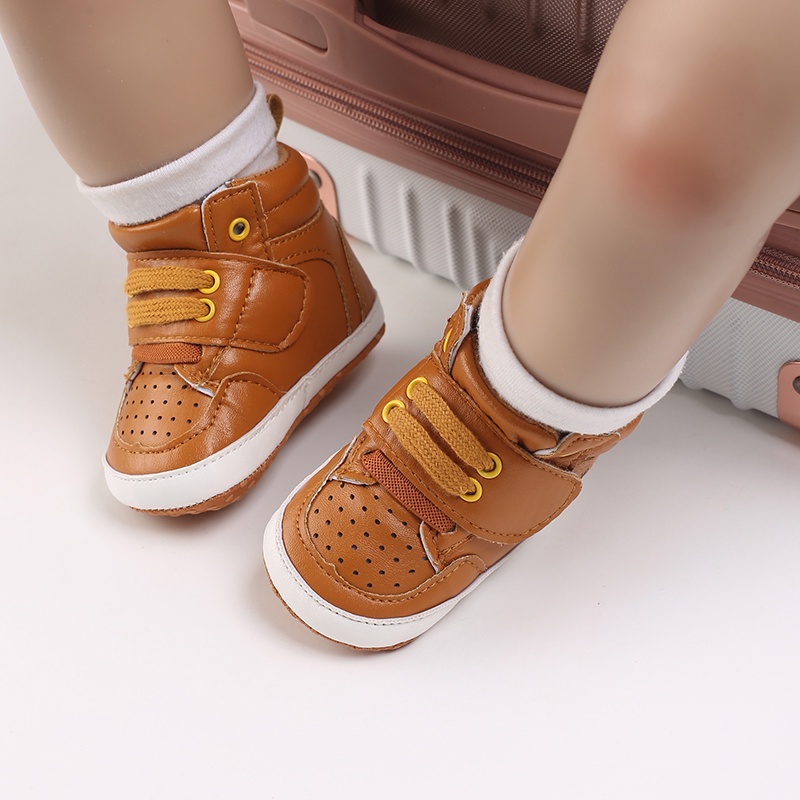 Giày Đế Mềm Màu Trắng Dễ Thương Cho Bé Sơ Sinh