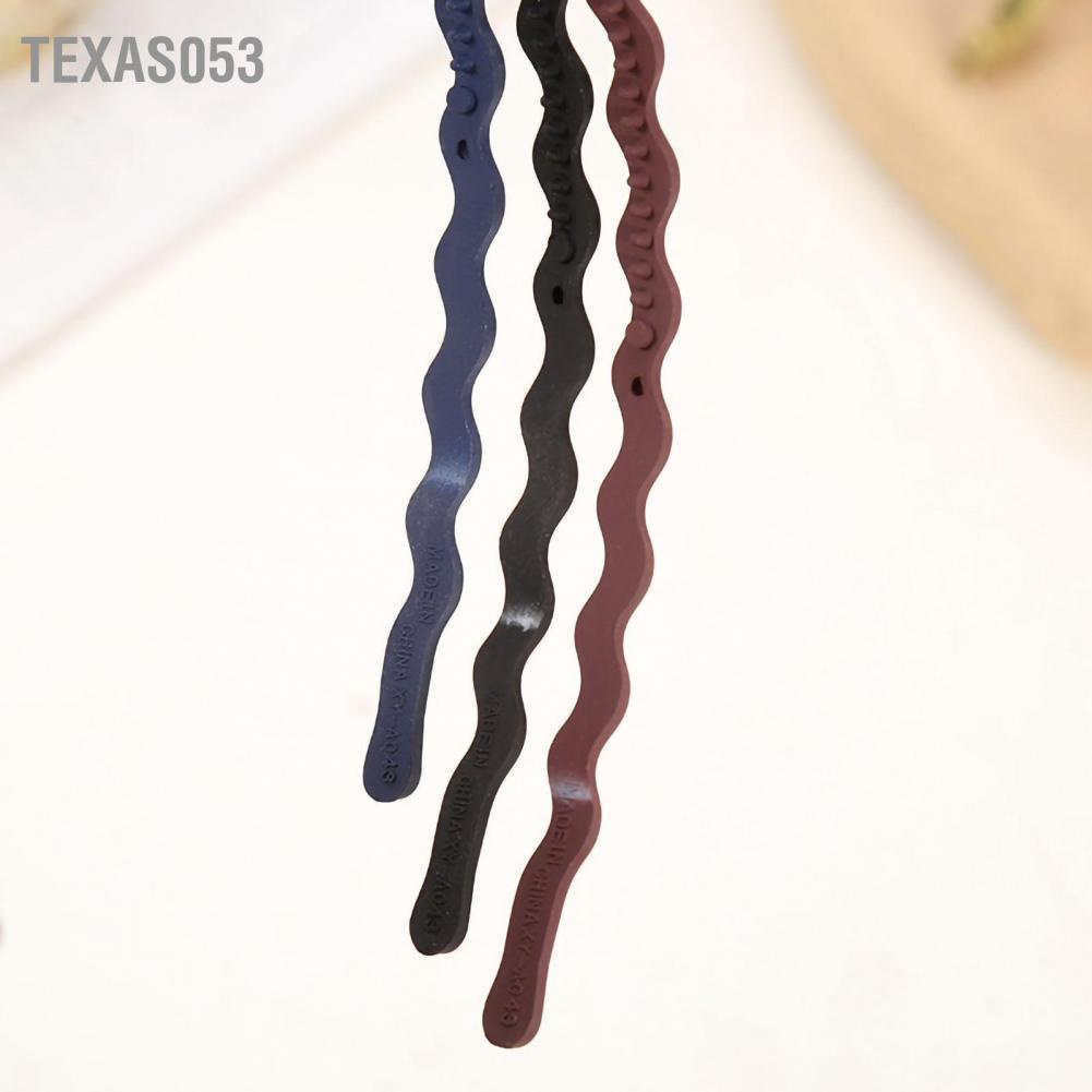 Texas053 Wavy Headband for Women Hairband Candy Color 180° Stretch Fashion Headbands Frosted Minimalist Sports