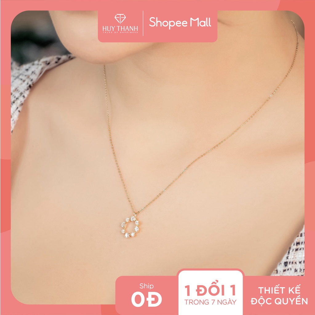 Dây chuyền vàng 14k Huy Thanh Jewelry DCMAMD535