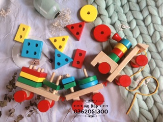 Tàu hoả thả hình khối