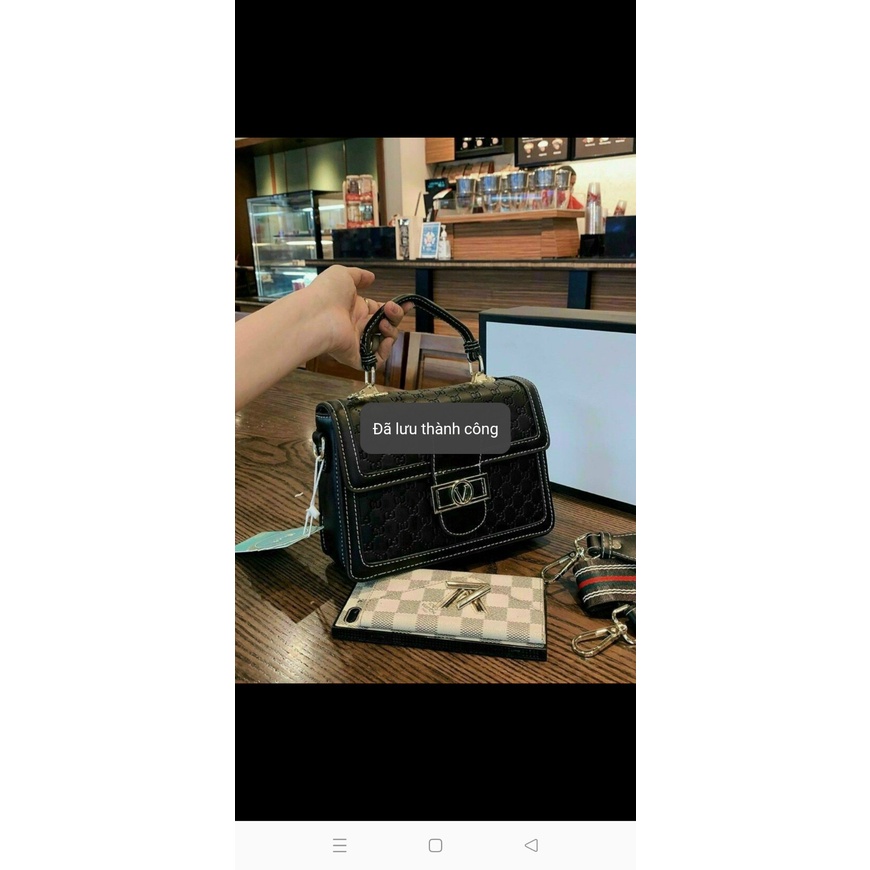 Túi Xách Nữ  Đeo Chéo CHỮ V ĐEN, Đeo Chéo💖FREESHIP💖 hai dây bản to tháo rời 💖 đơn giản,sang trọng