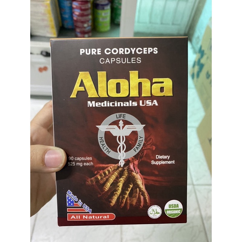 [CHẤT LƯỢNG] Đông trùng hạ thảo Pure Cordyceps Aloha [HÀNG TỐT]