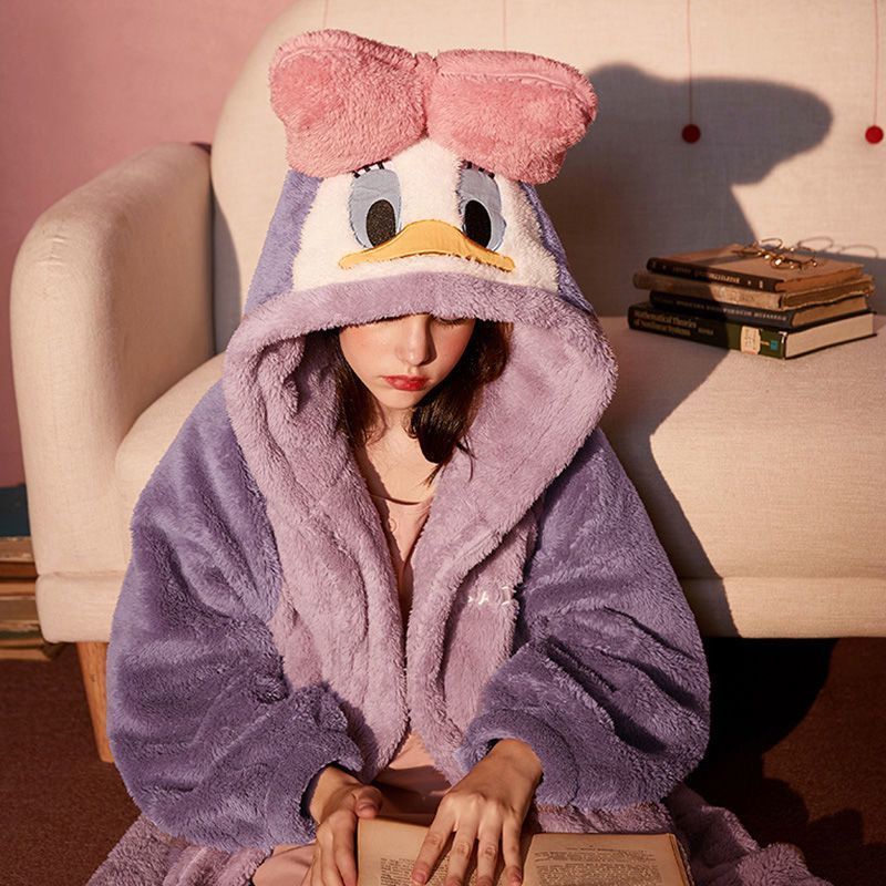 DONALD DUCK Áo Choàng Ngủ Hình Vịt Donald Đáng Yêu