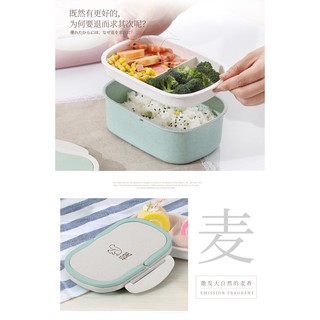 HỘP CƠM LÚA MẠCH CAO CẤP KÈM THÌA
