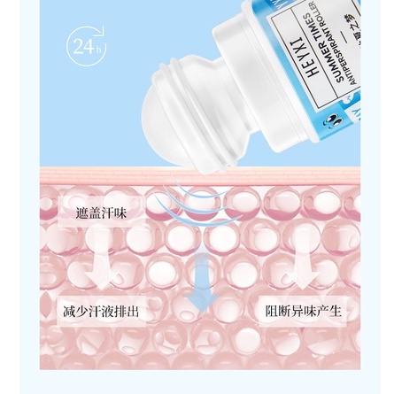 Lăn nách và body Heyxi Lăn khử mùi giữ mùi thơm tự nhiên giảm mồ hôi Surica HX05 (30g)