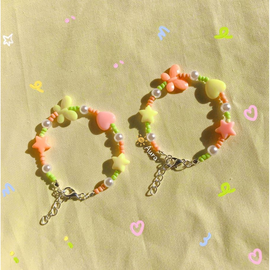 Vòng tay Pastel Spring Handmade bởi Aura