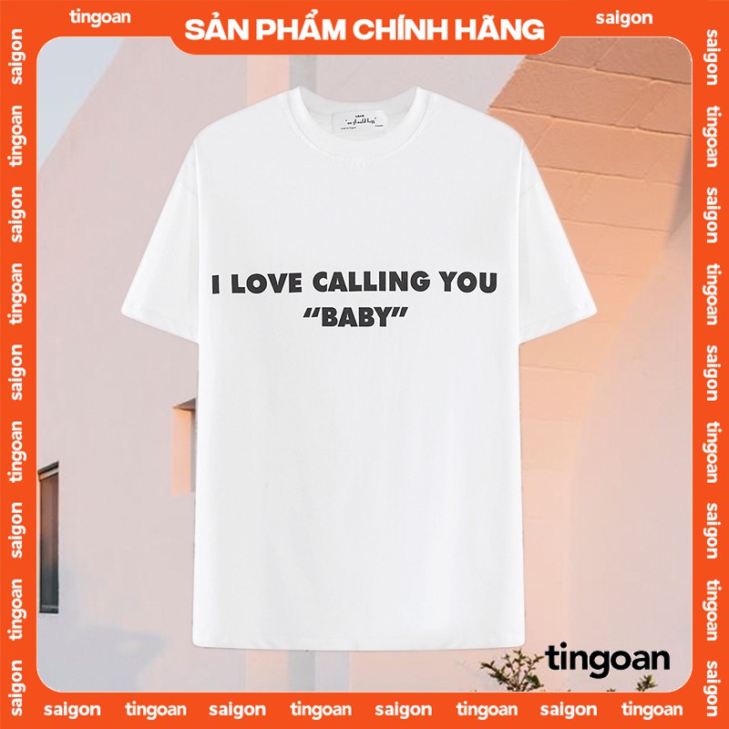 [Mã BMLT35 giảm đến 35K đơn 99K] Áo phông trắng CALLING BABY TSHIRT/WH