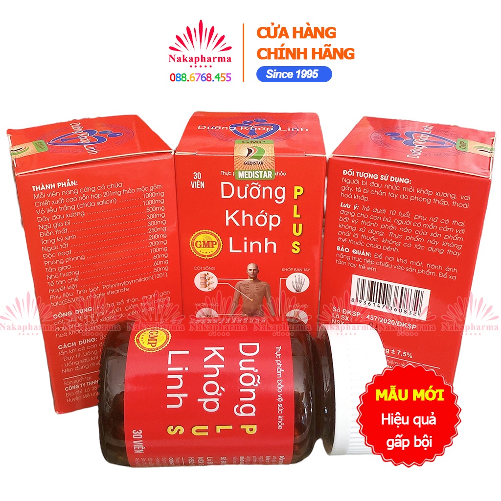 Dưỡng Khớp Linh Plus Kingpharm – Cho người đau cột sống, vai gáy, đau thần kinh tọa, giúp lưu thông khí huyết