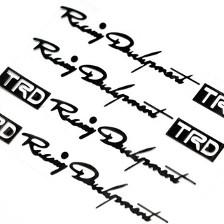 Bộ 4 tem dán tay nắm cửa xe ô tô TRD Racing development Performance