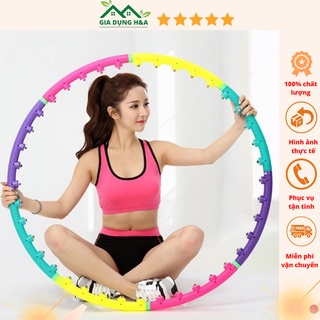 Vòng lắc eo- Vòng lắc eo Massage hộp bằng nhựa loại tốt giúp đánh tan mỡ thừa ở vùng bụng