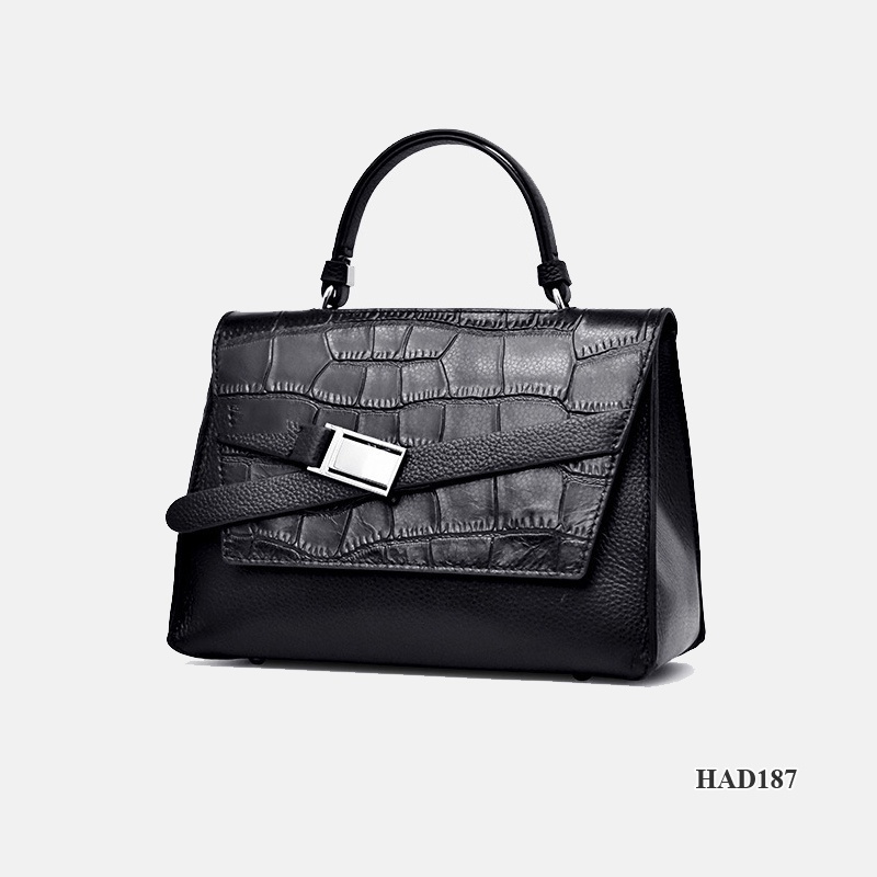 Samdo: Balo kiêm túi xách nữ da thật cao cấp  - Chính hãng Huada - thời trang công sở sang trọng, đi làm đi chơi HAD187