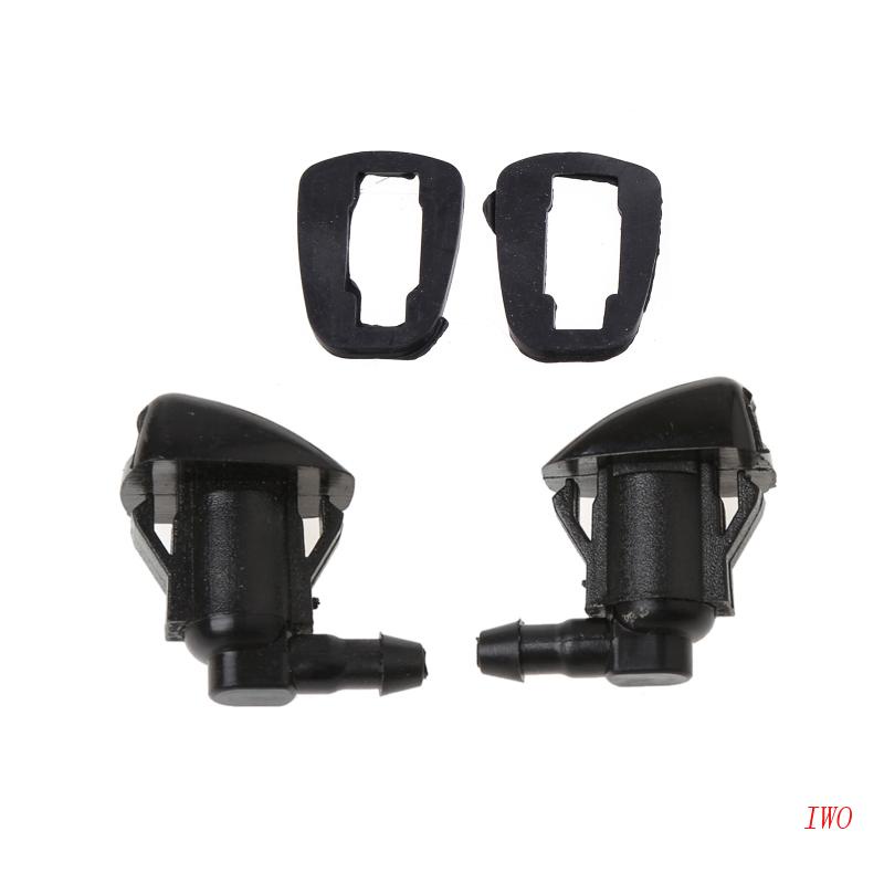 Bộ 2 Đầu Nối Van Ống Nước Rửa Kính Chắn Gió Bằng Nhựa Tương Thích Với E120 Camry XV3