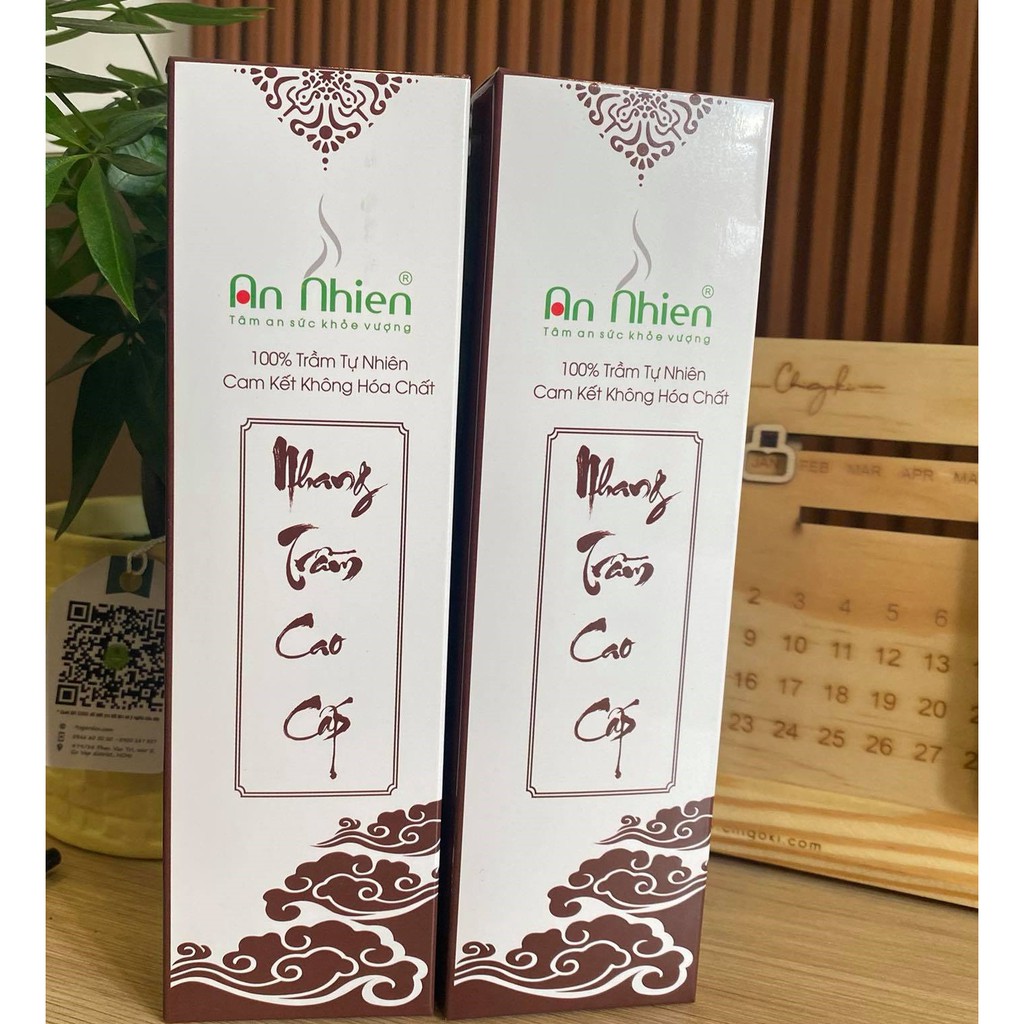 Nhang Trầm Hương Thượng Hạng An Nhiên Loại Ngắn, Hương, Nhang Thượng Hạng Thơm Ngọt Sâu, Vang Xa TH20T- 20cm-100Que