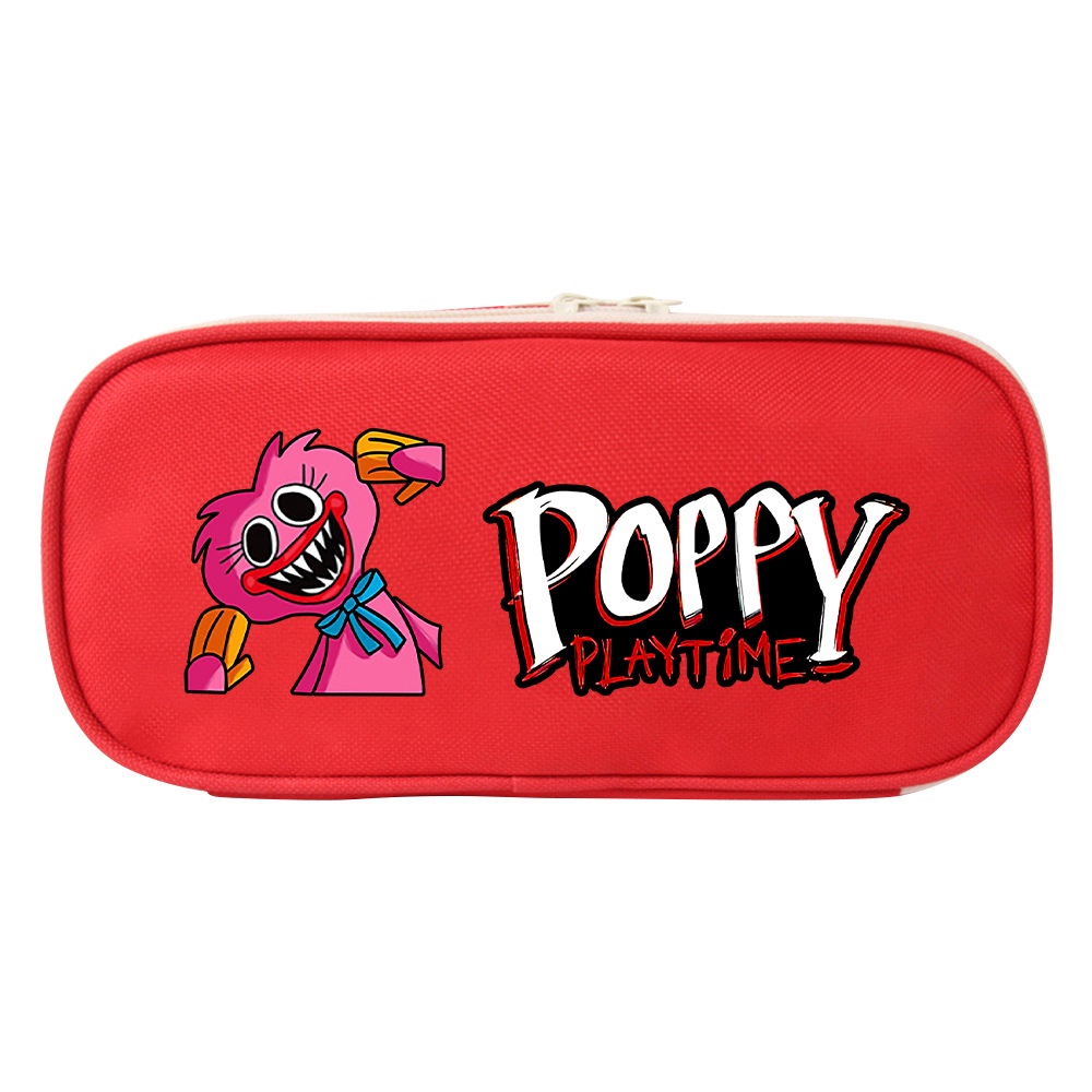 Túi Đựng Bút Vải Canvas Đa Năng Họa Tiết Hoạt Hình Anime Dễ Thương Cho Bé