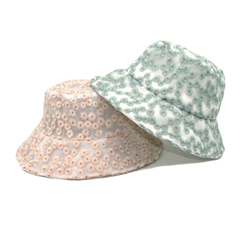 Nón Tai Bèo Mềm Chống Tia UV Phối Ren Hoa Xinh Xắn Thời Trang Mùa Hè Cho Nữ