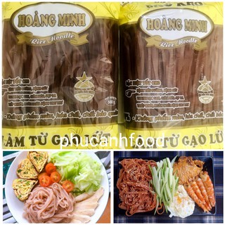 Phở gạo lứt đỏ thực dưỡng giảm cân hoàng minh  gói 500g.