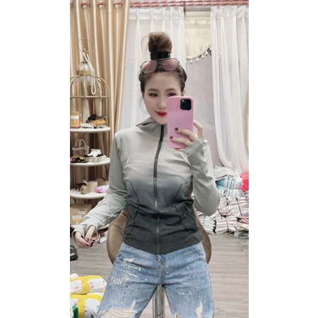 [Size M L XL] New!!! Áo Khoác Nữ Loang Màu Cao Cấp Hàng Nhập. Áo khoác Thể Thao Nữ Mẫu Mới [L22] &amp; [3MPQ]