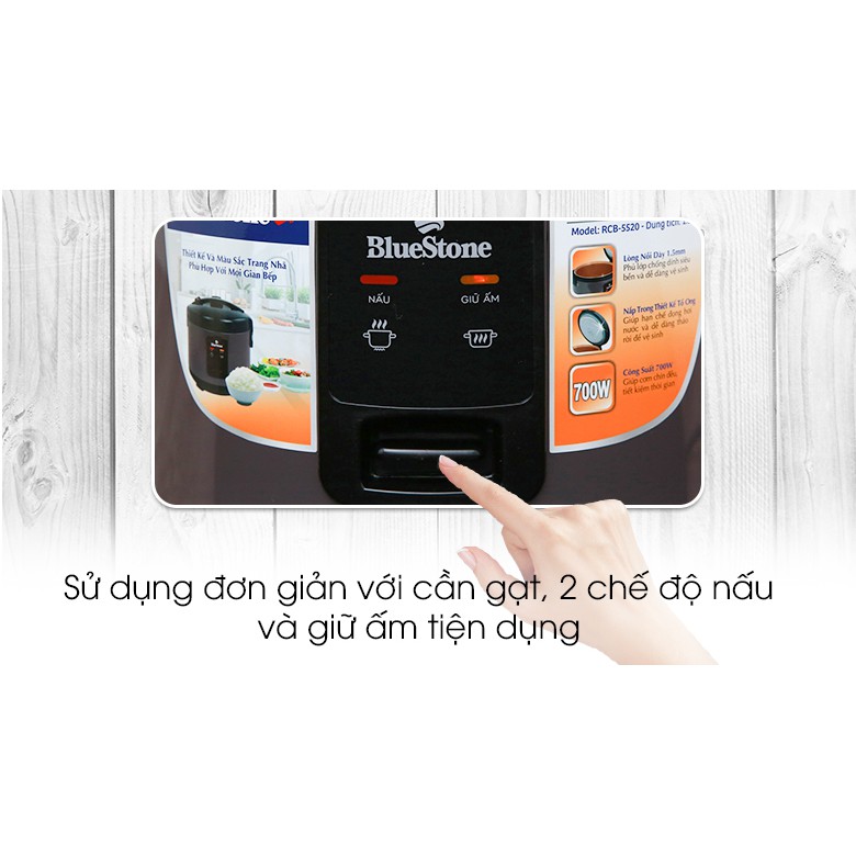 Nồi cơm điện Bluestone 1.8 lít RCB-5520 - trưng bày chính hãng mới 99%