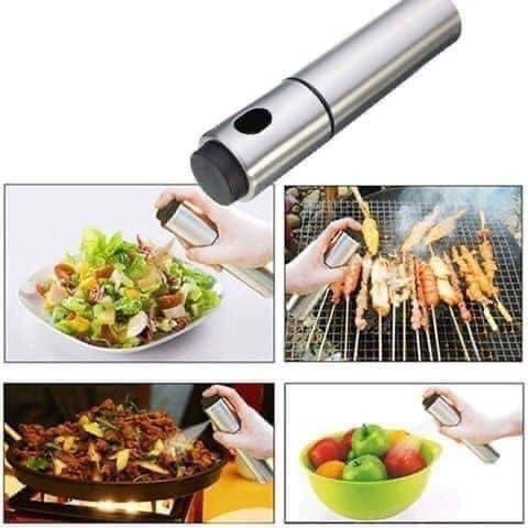 Bình xịt dầu ăn, giấm ăn cầm tay tiện dụng - Bình thủy tinh mini vòi xịt phun xương