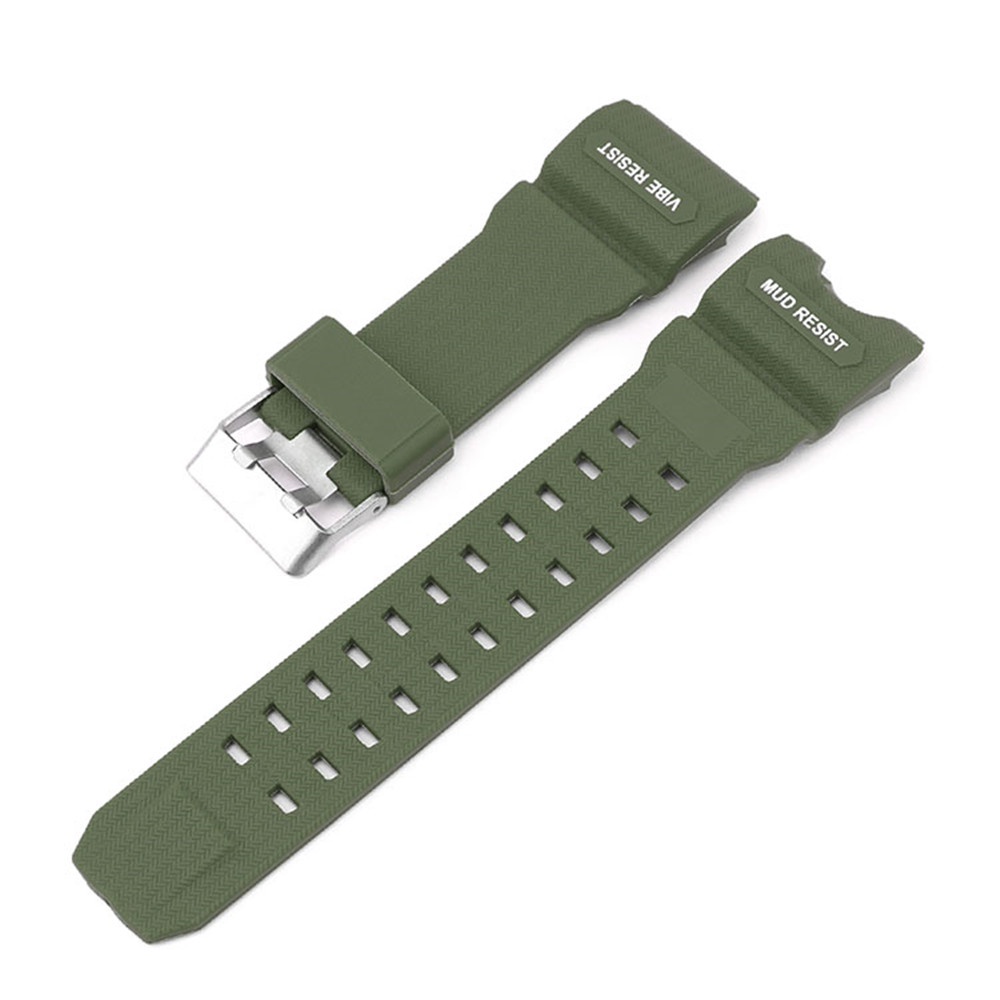 Dây Đeo Thay Thế Bằng Nhựa Resin Chống Nước Màu Xanh Quân Đội Cho Casio G-SHOCK GWG-1000GB