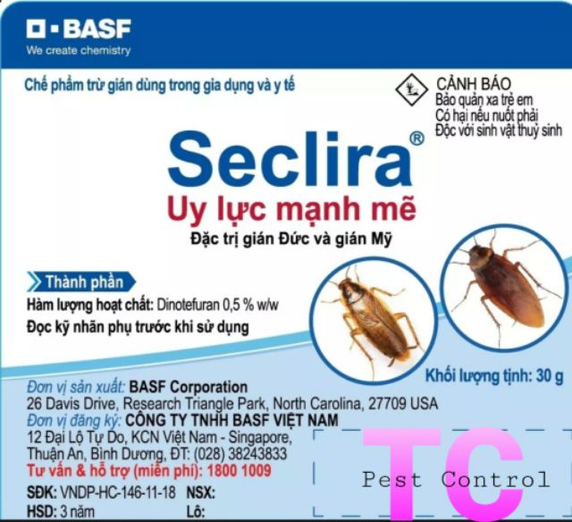 Gel diệt gián đức Seclira chính hiệu của BASF SE - CHLB Đức