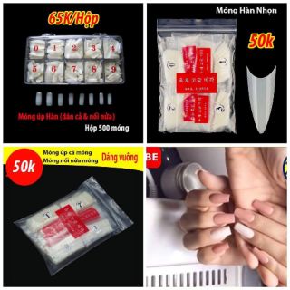Móng úp Hàn dáng nhọn, vuông nửa móng, cả móng PK Nail