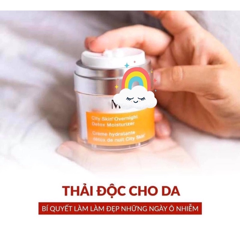 Kem dưỡng trắng da giảm thâm nám City skin overnight Detox moisturizer