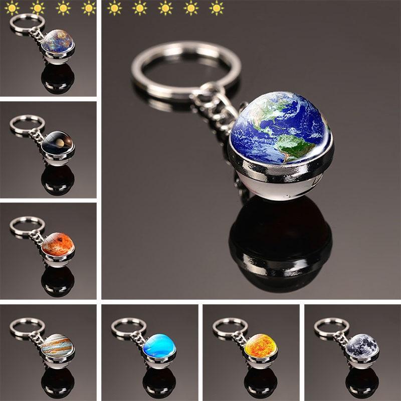 Móc khóa hình quả cầu dải ngân hà độc đáo thời trang cho nữ