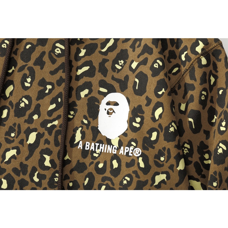 Bape Thời Trang In Áo Hoodie Cotton Unisex