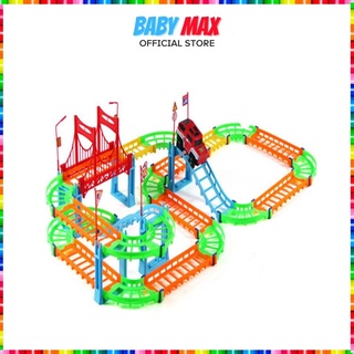 Đồ chơi lắp ráp mô hình bộ đường ray xe ô tô địa hình đồ chơi giáo dục cho bé trai bé gái baby max