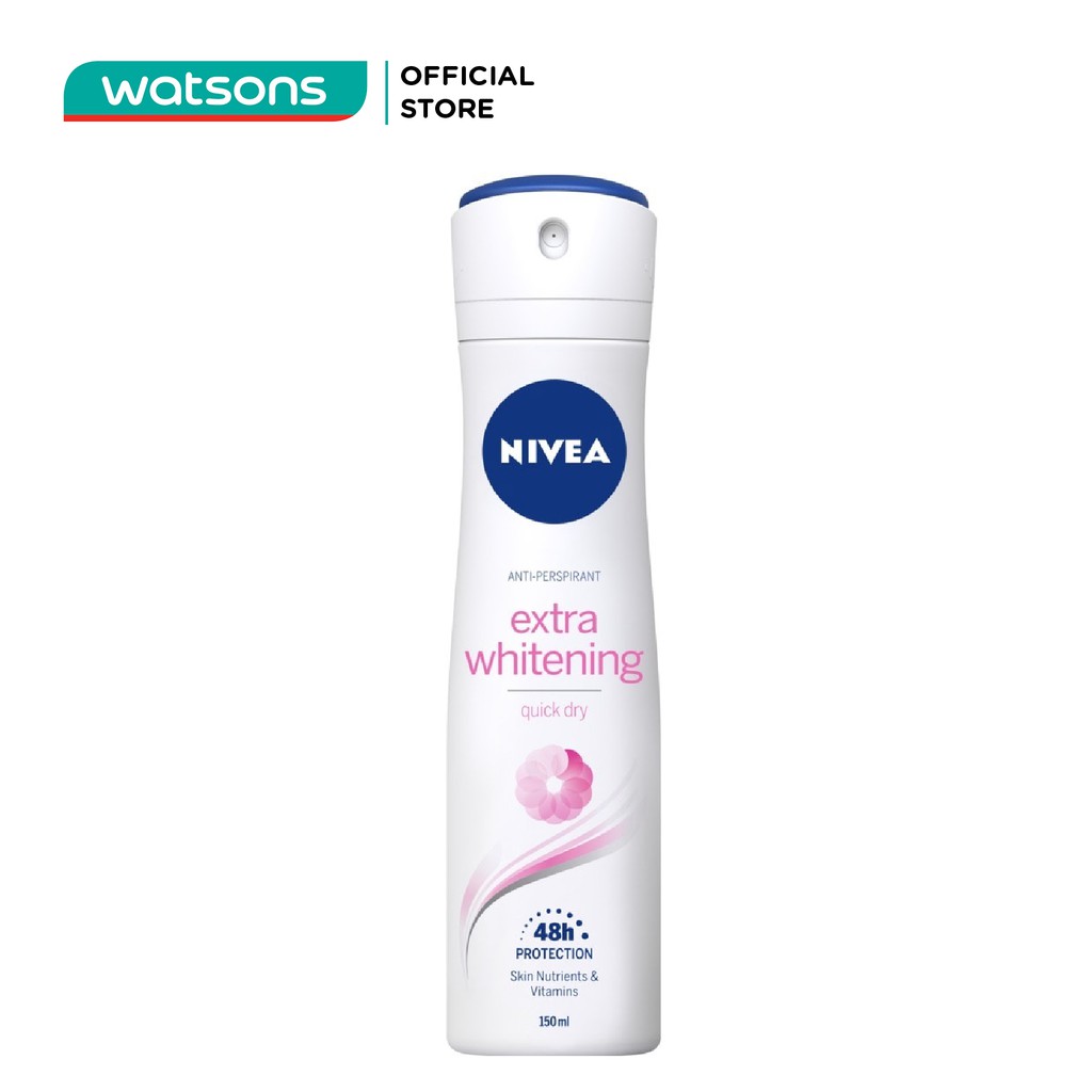 Xịt Ngăn Mùi Nữ Trắng Mịn Mờ Vết Thâm Nivea 150ml