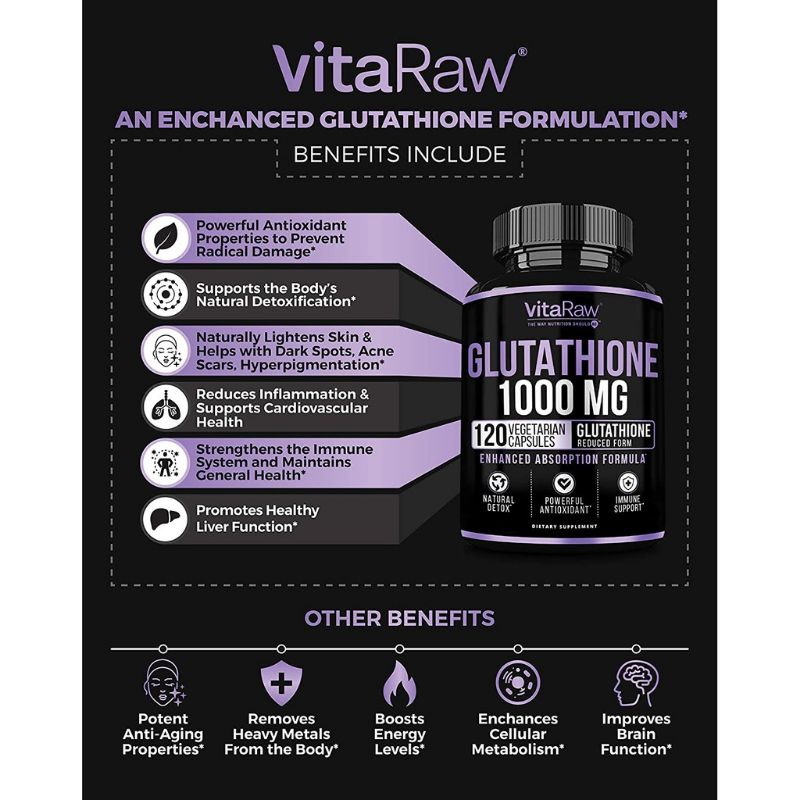 Viên Uống Trắng Da L-glutathione 1000mg Alpha lipoic acid, MCT, Milk thistle Giảm Thâm NámN, Tàn Nhang 30 ngày