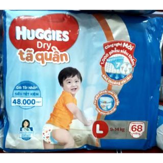 Tã dán huggies + tã quần Huggies cỡ L68, XL62, XXL 56.
