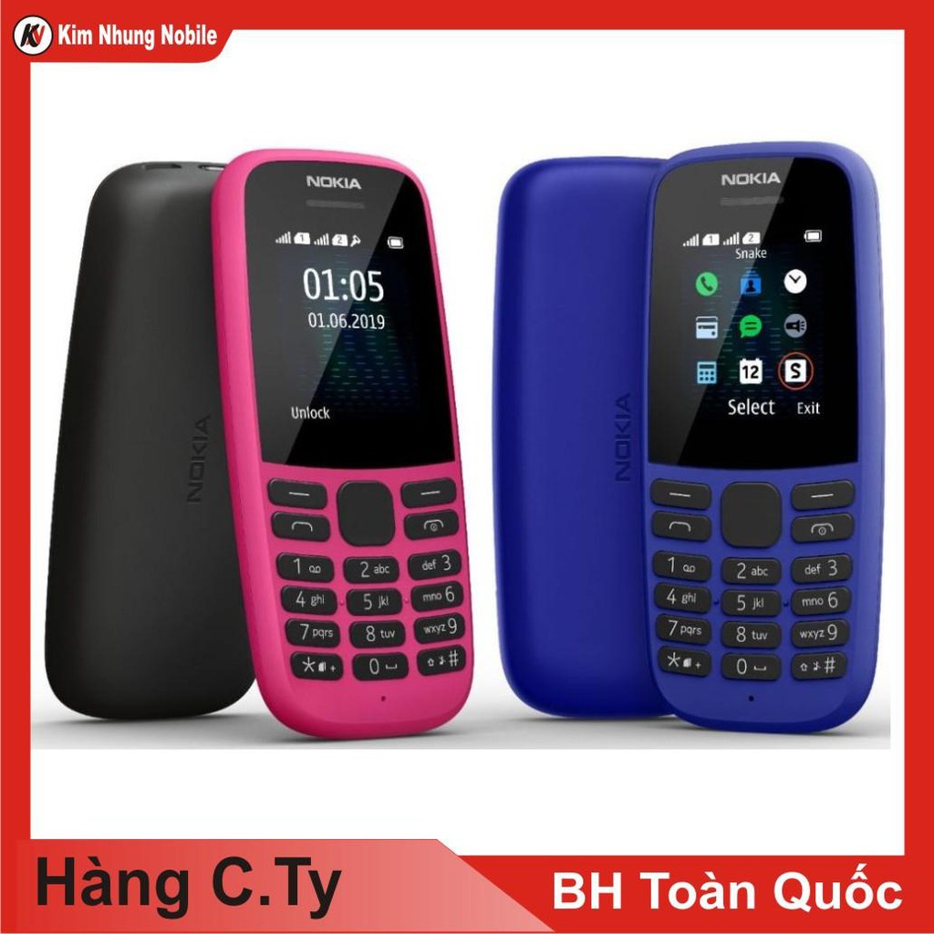 Điện Thoại Nokia 105 1 Sim 2019 - Hàng Chính Hãng