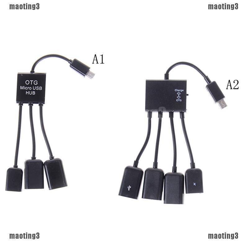 Dây cáp chuyển đổi mt3 3 / 4 micro usb otg cho máy tính bảng android